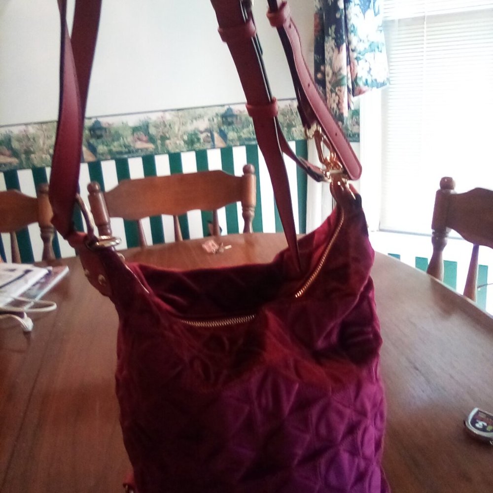 Red Velvet Convertable Backpack - image 4